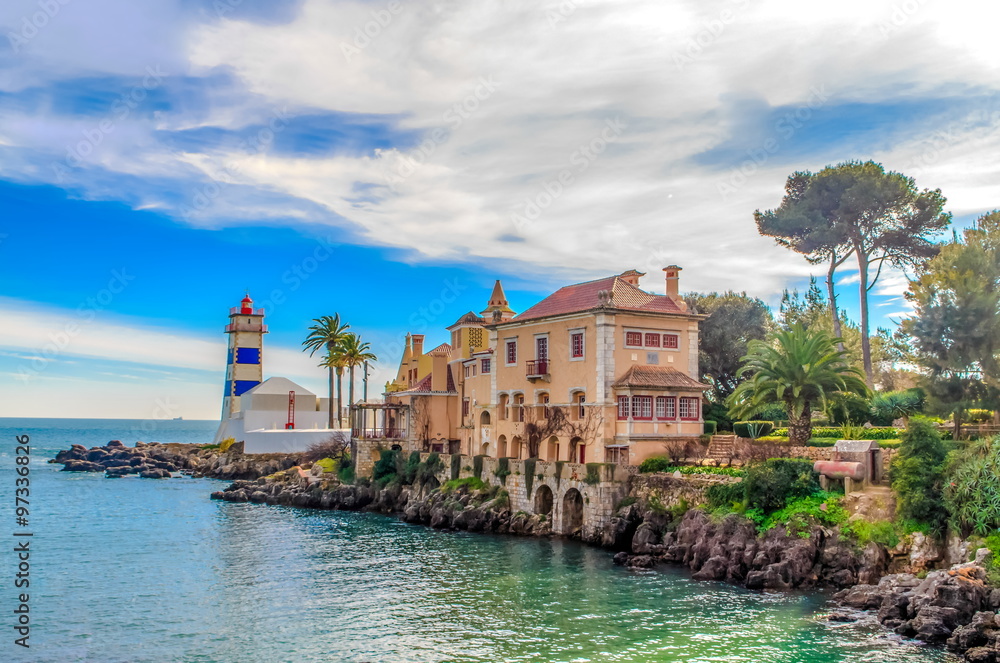 Farol de Santa Marta e museu municipal, Cascais, Lisboa, Portugal