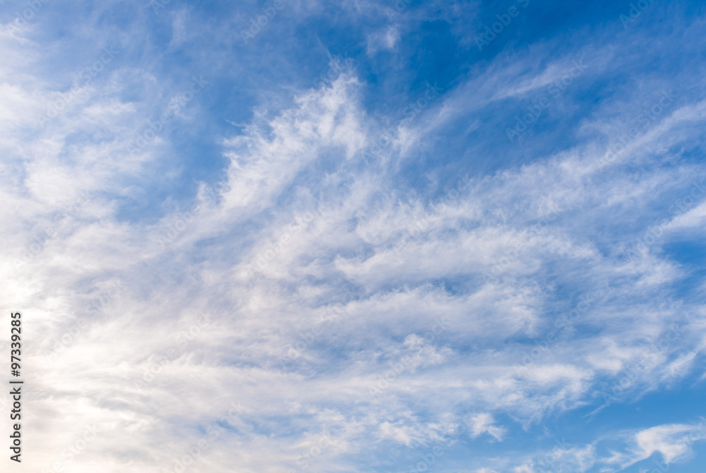 Nice white cloud on blue sky