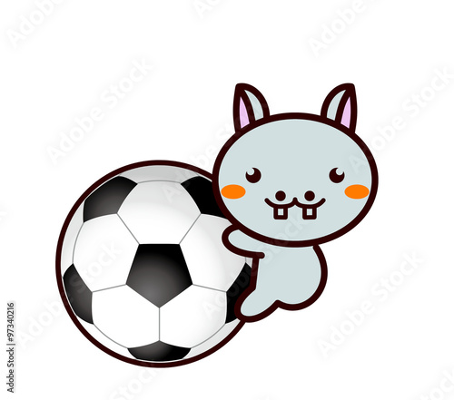 サッカーと動物シリーズ photo