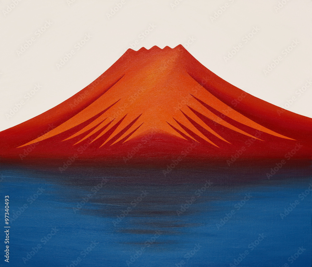 トリコロール赤富士