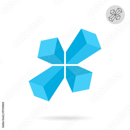 X letter logo template
