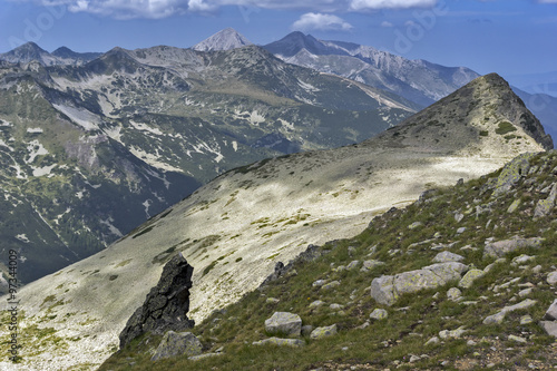 Panorama of Gazey, Todorka and Vihren Peaks, Pirin Mountain, Bulgaria