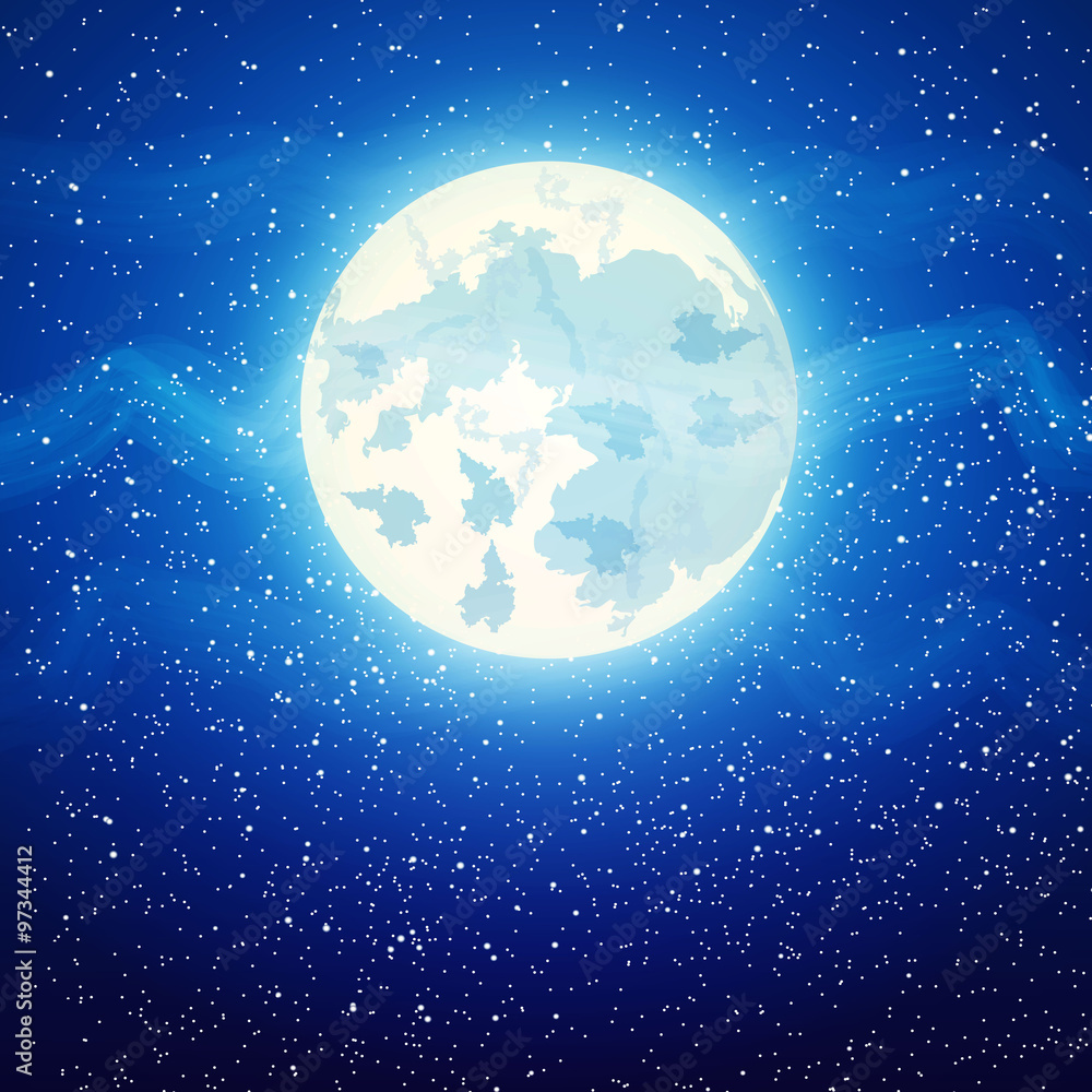 full moon close up and around the stars full moon close up and around the stars