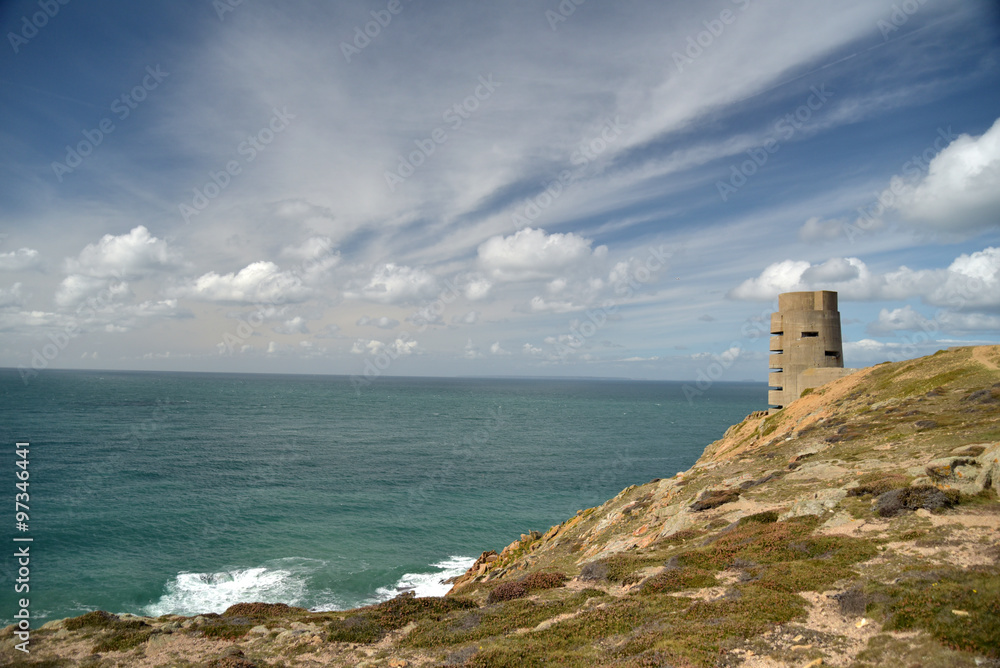 World War Two tower at Grosnez Point on Jersey