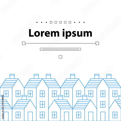 Real estate. Report cover. Invitation template.