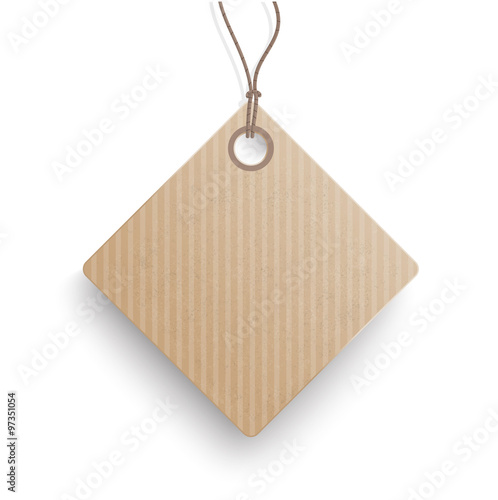 Carton Hanging Quadratic Price Sticker