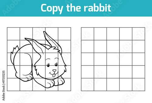 Foto Copy the picture: rabbit
