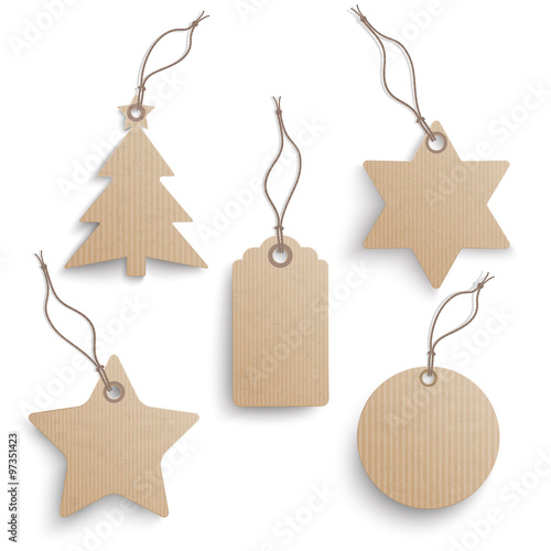 Carton Hanging Christmas Set Price Sticker