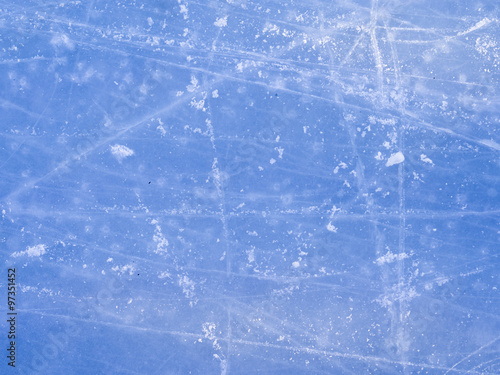 beautiful blue ice rink