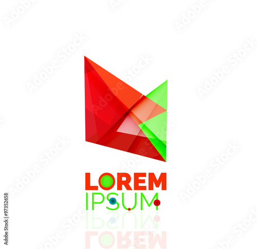 Free Download Logo, abstract geometric business icon - GFXLoad