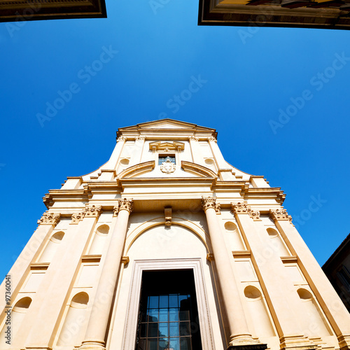 column old architecture in italy europe milan religion       and