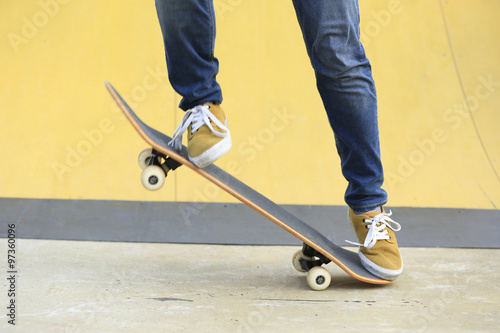 skateboarding at skatepark