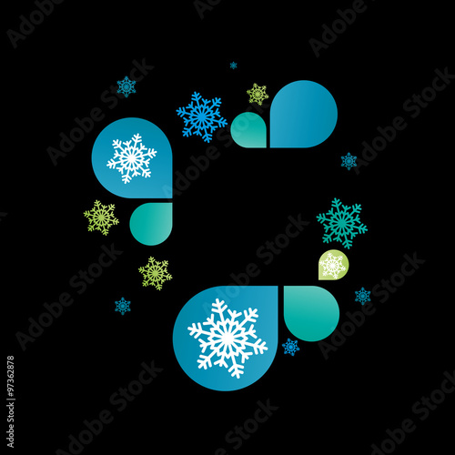 affiche,carte hiver