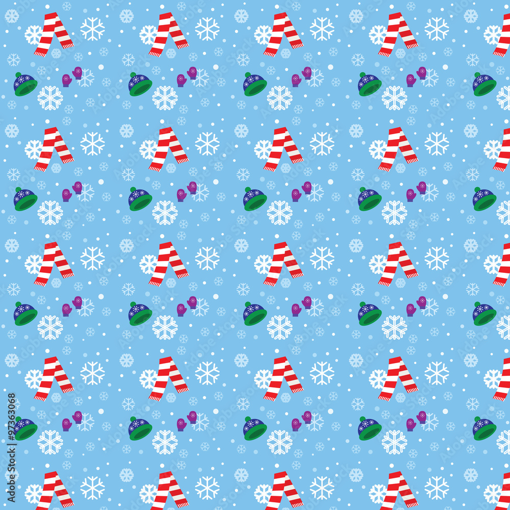 Winter seamless pattern Winter seamless pattern