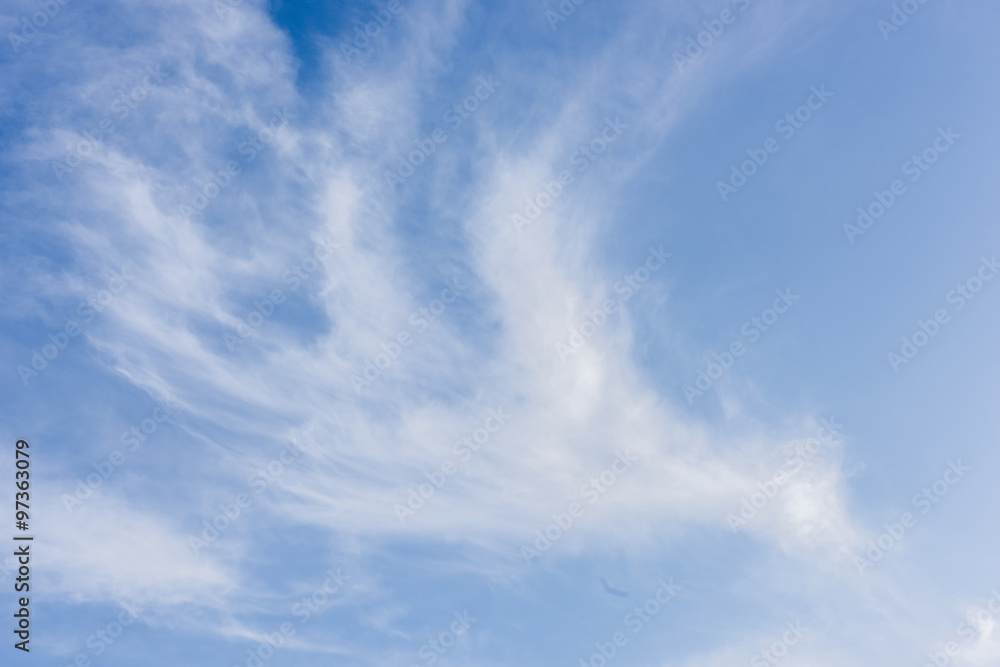 blue sky with cloud