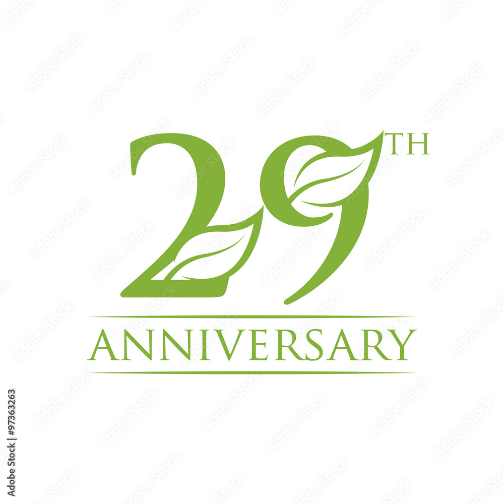 Obraz premium aniversary leaf green