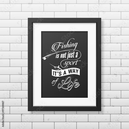 Quote typographical Background in the black frame 
