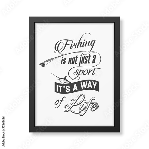 Quote typographical Background in the black frame 