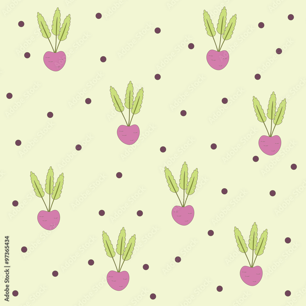 Beetroot seamless background Beetroot seamless background