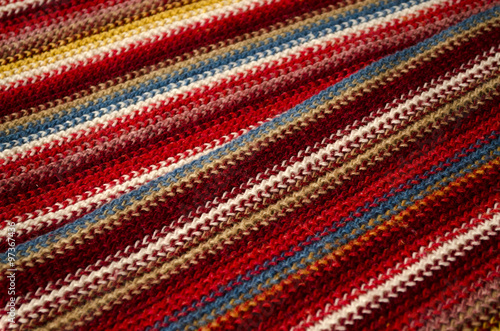 Knitted striped texture