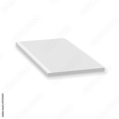 Blank Empty Magazine Or Paperback Book Template. Mock Up For You