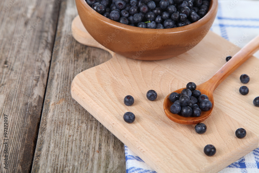 Ripe blueberries in a bowl Ripe blueberries in a bowl
