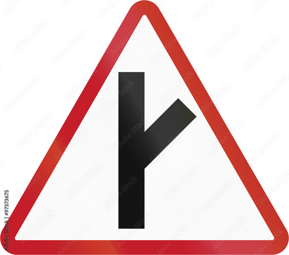 Road sign in the Philippines - Side Road Junction Road sign in the Philippines - Side Road Junction