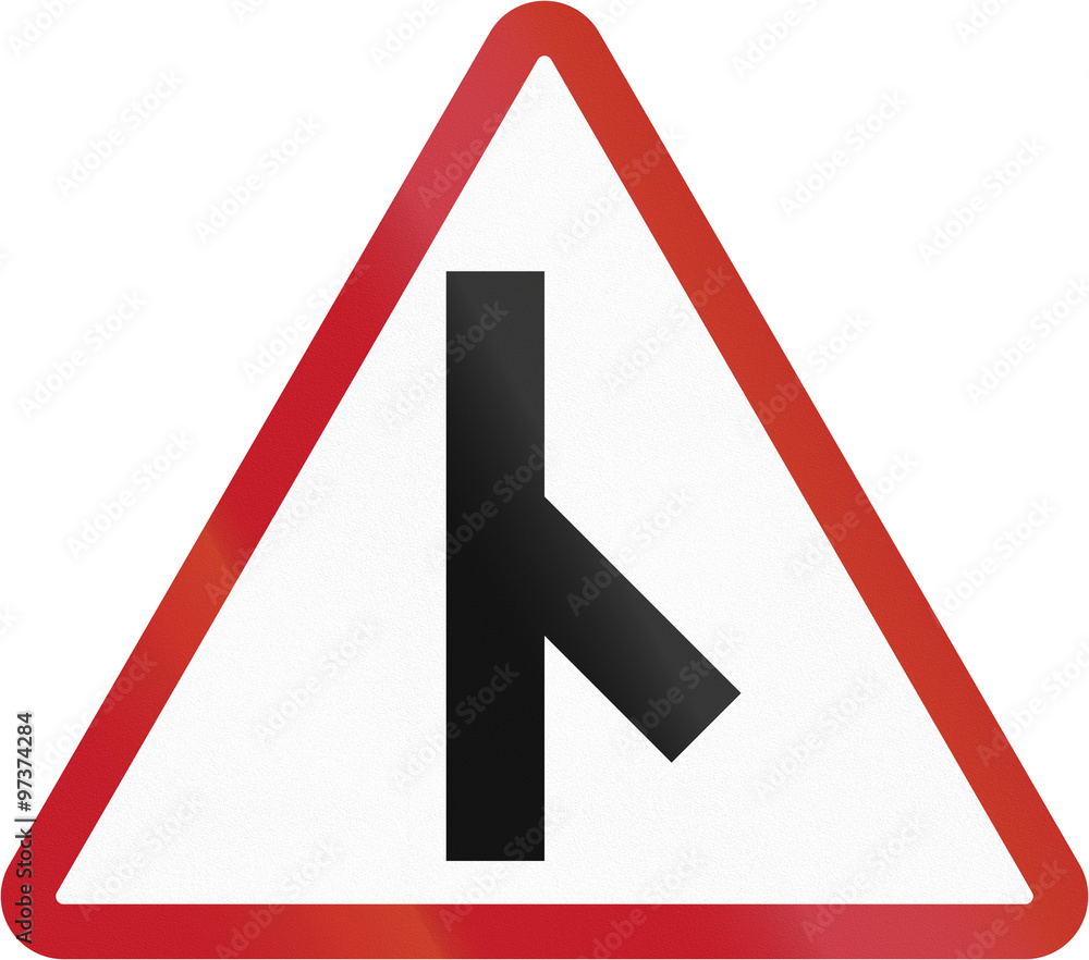 Road sign in the Philippines - Side Road Junction Road sign in the Philippines - Side Road Junction