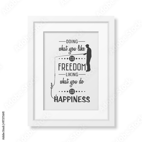 Quote typographical Background in the white frame 