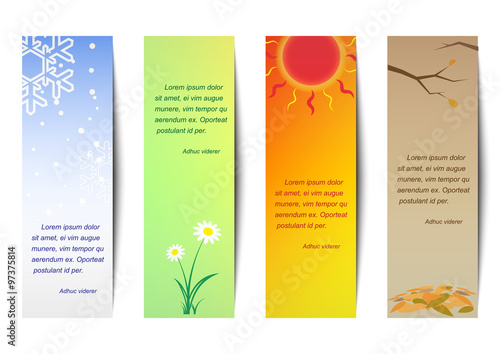Vertical bookmark season