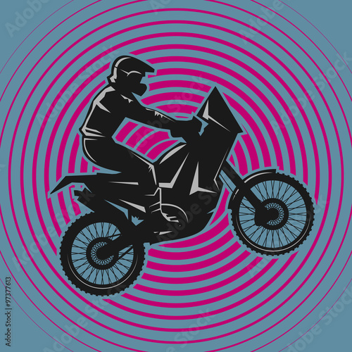 Motocross abstract background