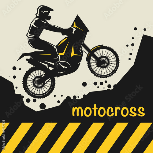 Motocross abstract background