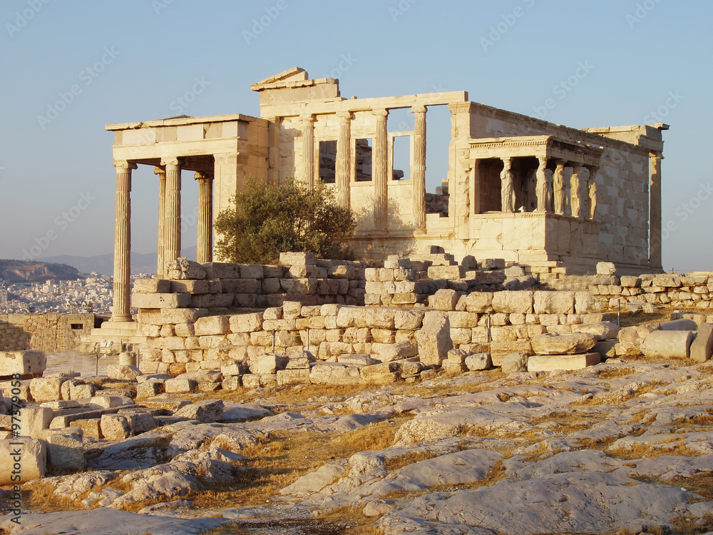 Obraz premium Parthenon temple on the Acropolis of Athens,Greece.