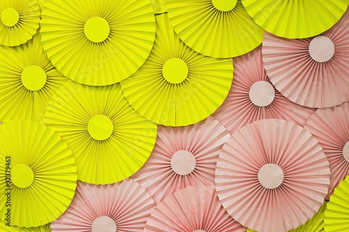 Colorful paper flowers