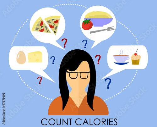 A healthy lifestyle to count calories