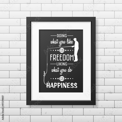 Quote typographical Background in the black frame 