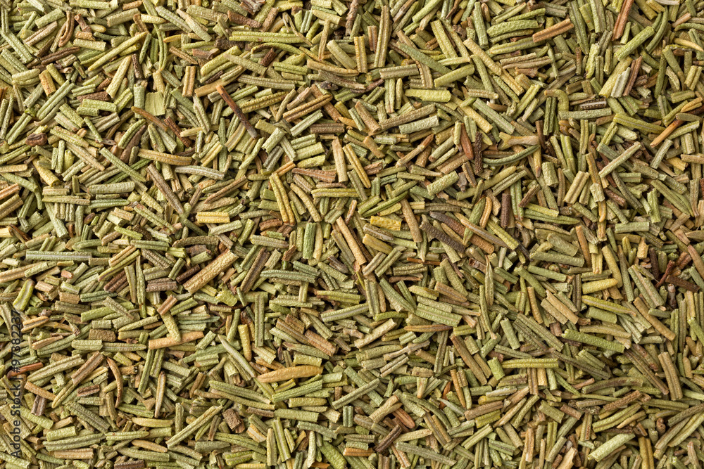 Close view of rosemary leaves seasoning Close view of rosemary leaves seasoning