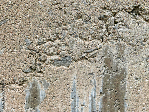 Poured concrete wall