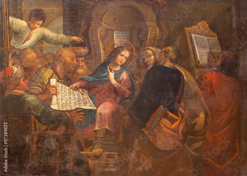 Foto Rome - Twelve old Jesus in the Temple in church San Pietro in Montorio