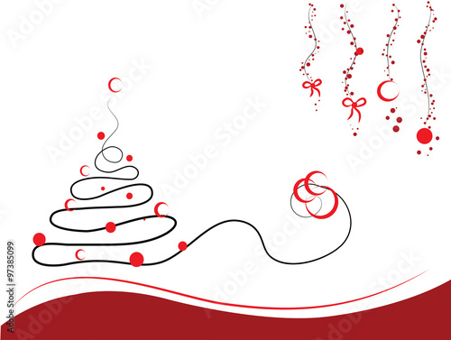 Cartolina  albero di Natale