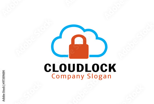 Cloud Lock Design Illustration