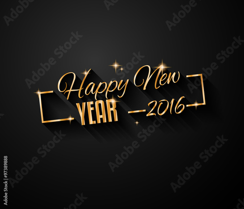 2016 Merry Christmas and Happy New Year Background
