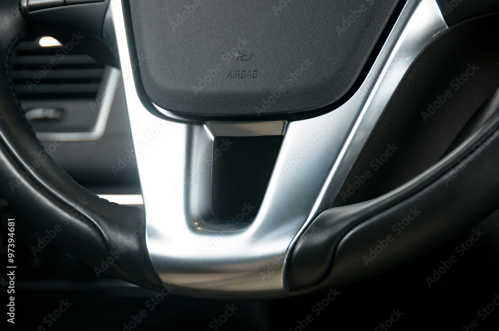 Part of steering wheel