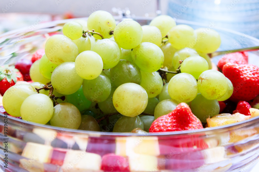 A bowl with fruit salad A bowl with fruit salad