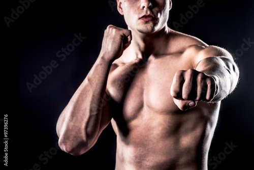 Strong Man Showing Fist - Fist Punch