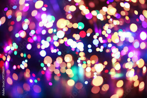 Canvas Print Colorful lights background