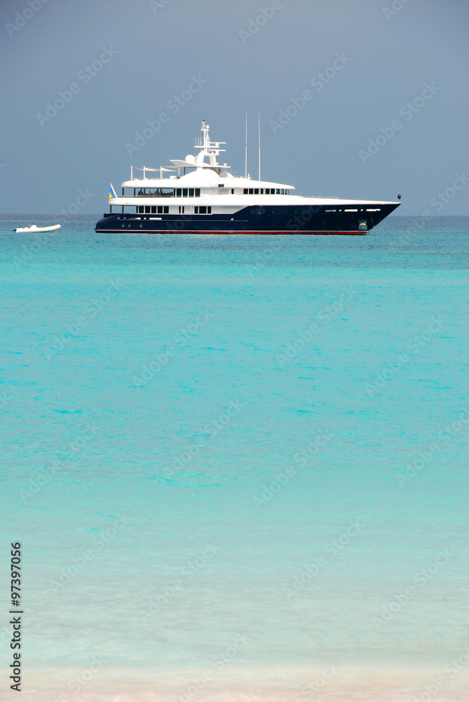 Yacht At Anchor in Saint Barthélemy