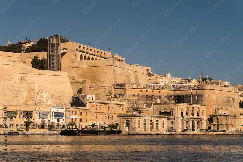 Upper Barrakka Gardens in Valletta/Malta