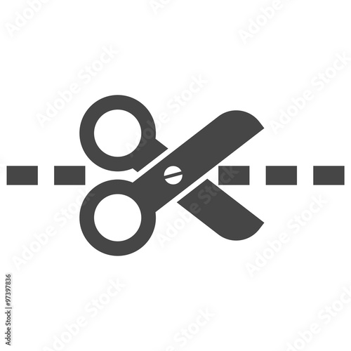 Simple Scissors symbol icon