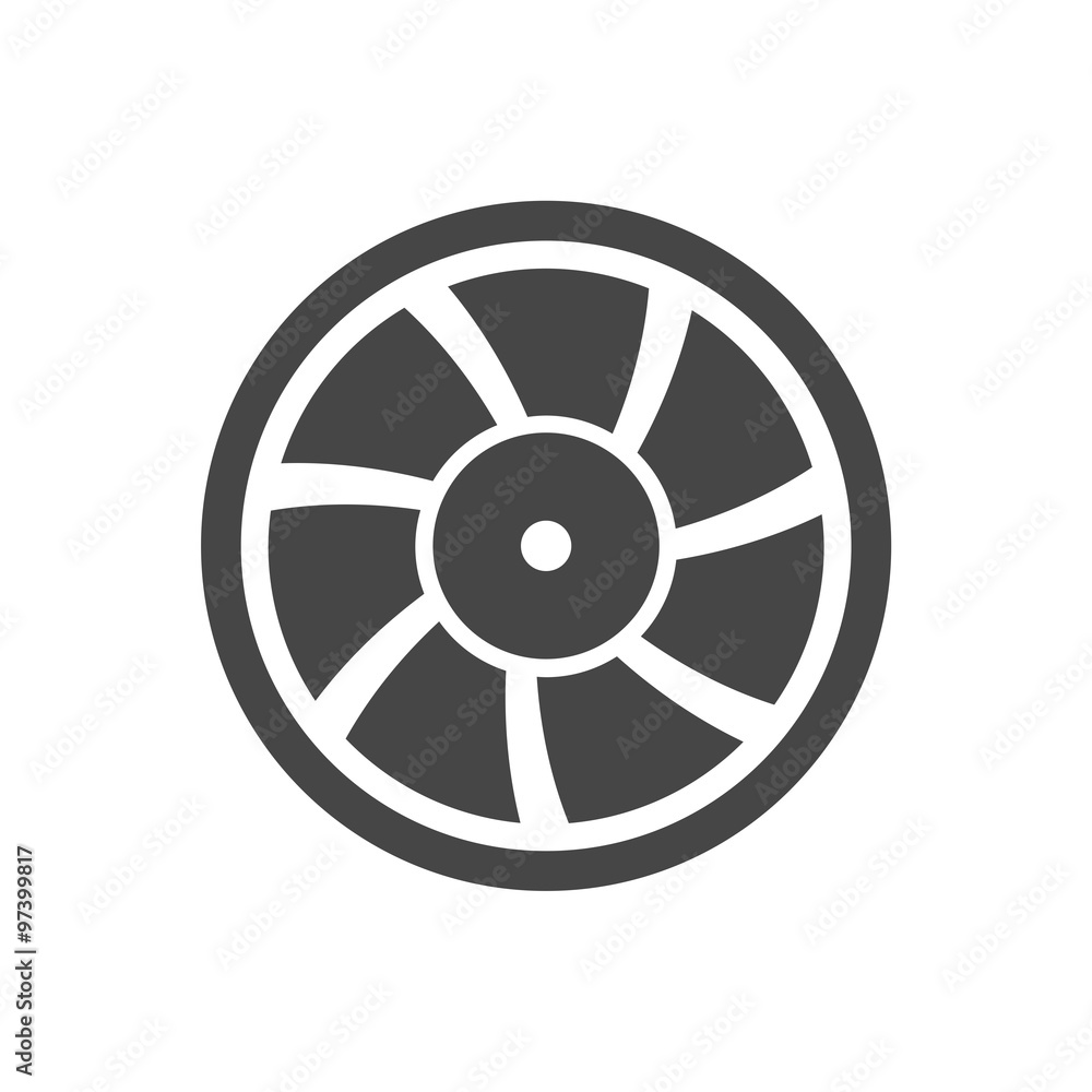 Exhaust fan vector icon Exhaust fan vector icon